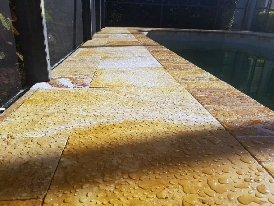 Natural Stone and Brick Paver Cobble Enhancer for a Moisture - Resistant Wet Look