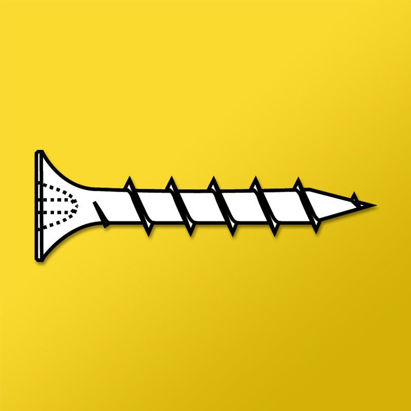 DAGGERZ High - Quality Phillips Bugle - Head Coarse - Threaded Drywall Screws with Yellow Zinc Coating in Sizes 6, 8, and 10