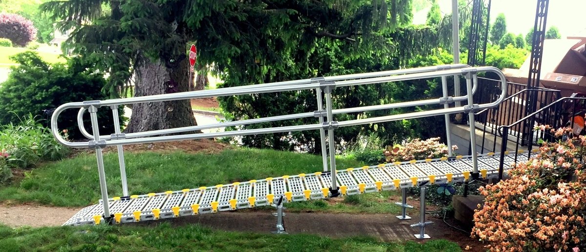 26-Inch Wide Portable Modular Ramp System without Handrails