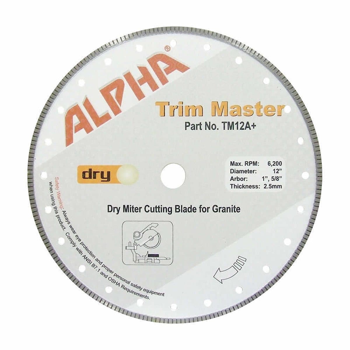 Alpha High - Performance 10' & 12' Miter Saw Dry Trim Master Blades