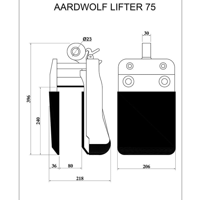 Aardwolf 75-Roller Slab Lifting Device for Easy Handling of Stone Slabs