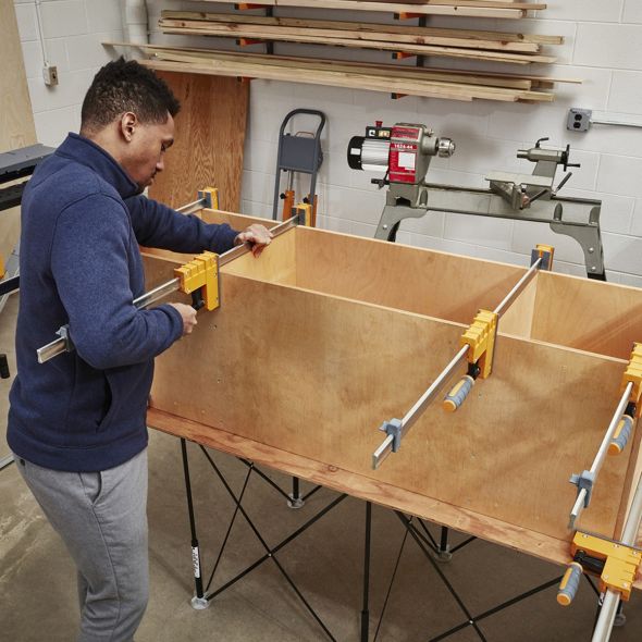 Two-Piece Set of 24-Inch Woodworking Parallel Clamps