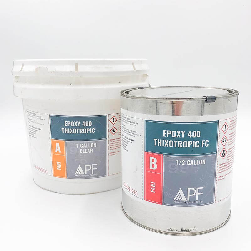 APF 400 Thixotropic Clear High-Viscosity 100% Solids Epoxy Resin for Aggregate-Filled Flooring