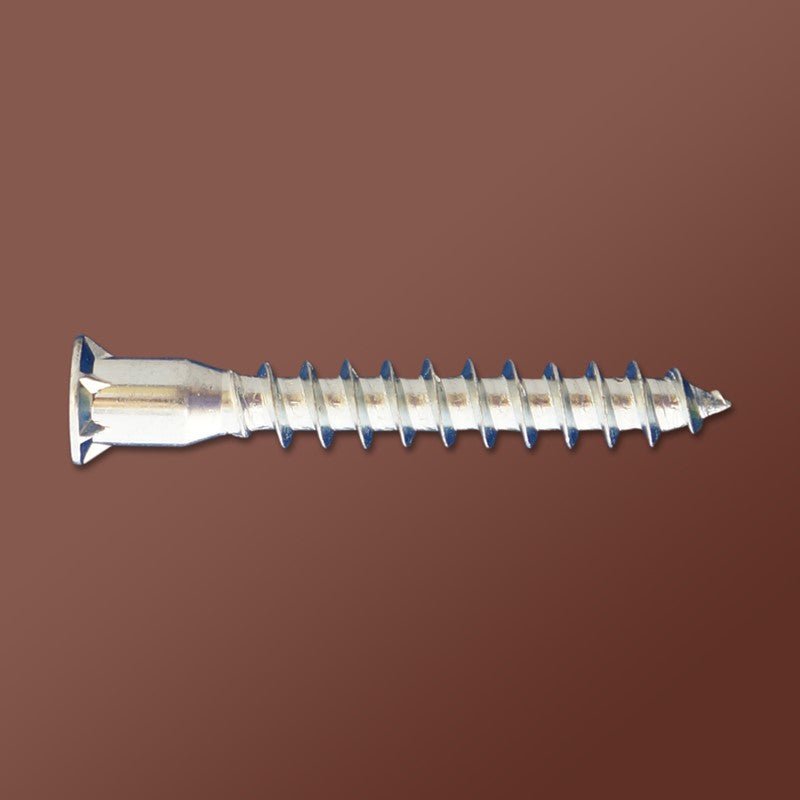 Zinc DAGGER-LOK Wood Screws - Coarse Sharp Point Pozi Flat with Nibs Confirmat
