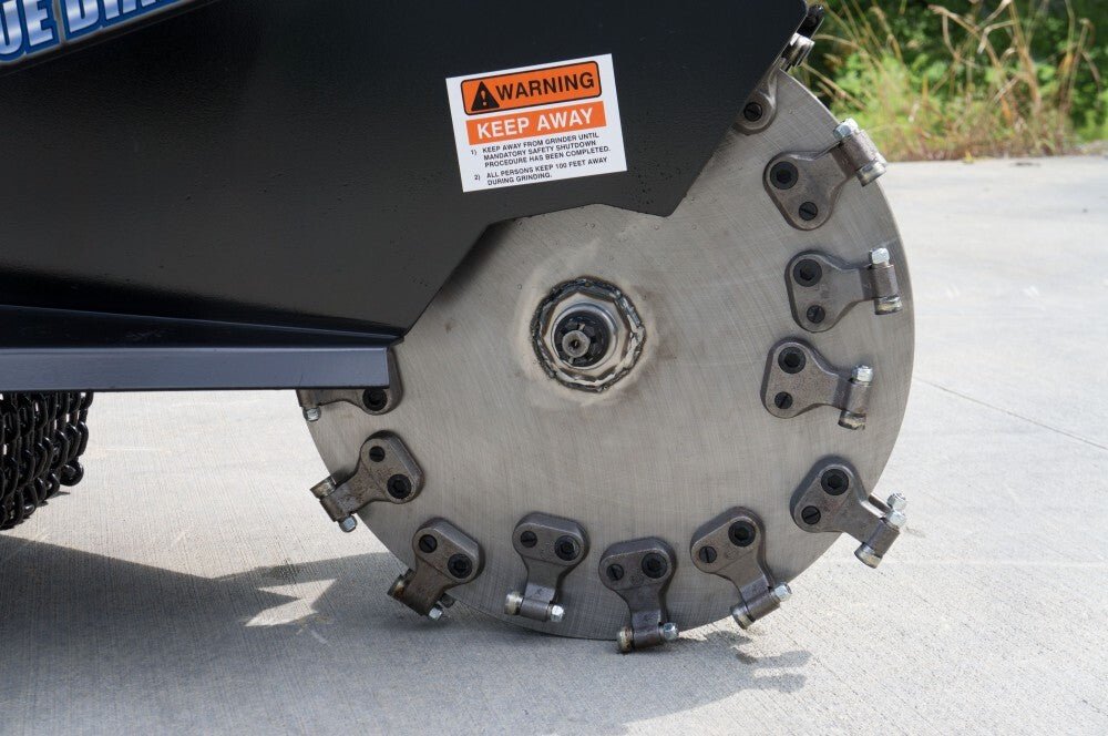 Blue Diamond® Skid Steer Swing Arm Commercial Stump Grinder - An Incredibly Efficient Tool for Stump Grinding