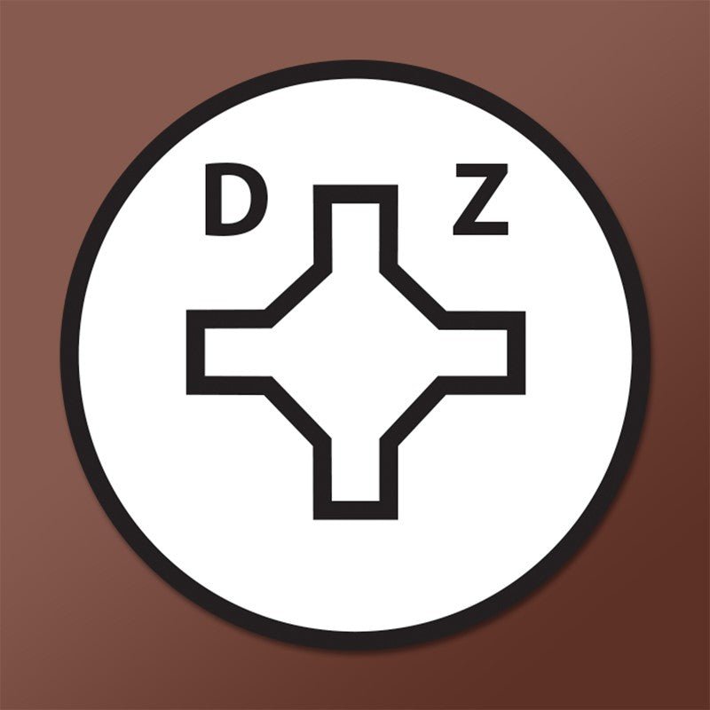 Dagger-Lok Branded Coarse Type 17 Zinc Wood Screws with Square Phillips Flat Head and Nibs