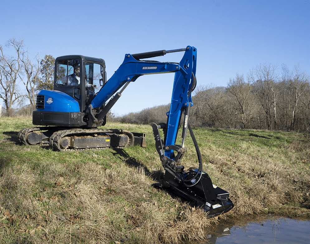 Heavy - Duty Mini Excavator Brush Cutter for Demanding Jobs - Blue Diamond Severe Duty Series 2