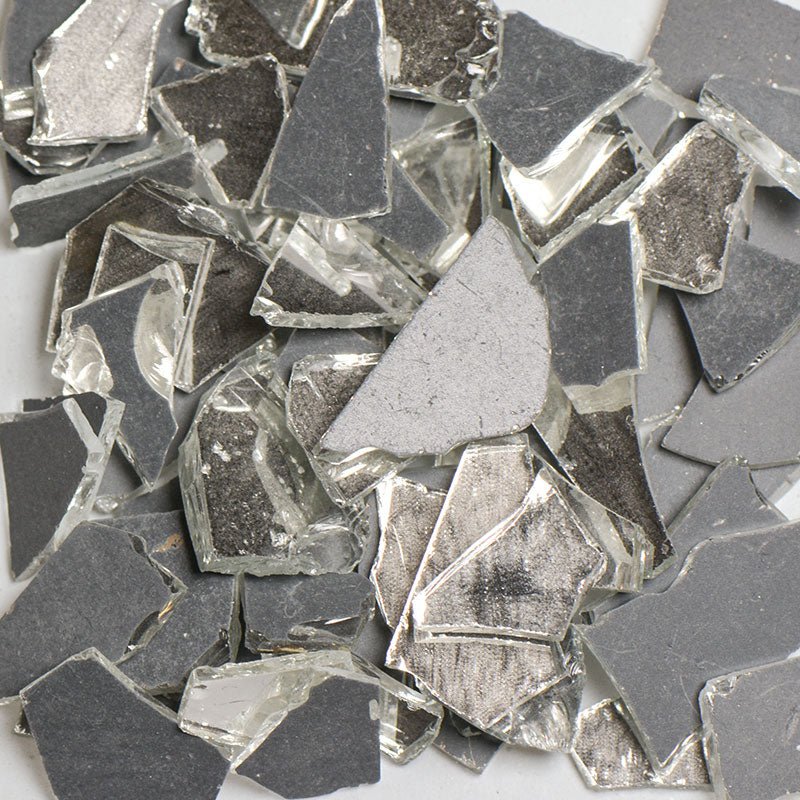 USA-Made Recycled Mirror Terrazzo Glass in Various Sizes