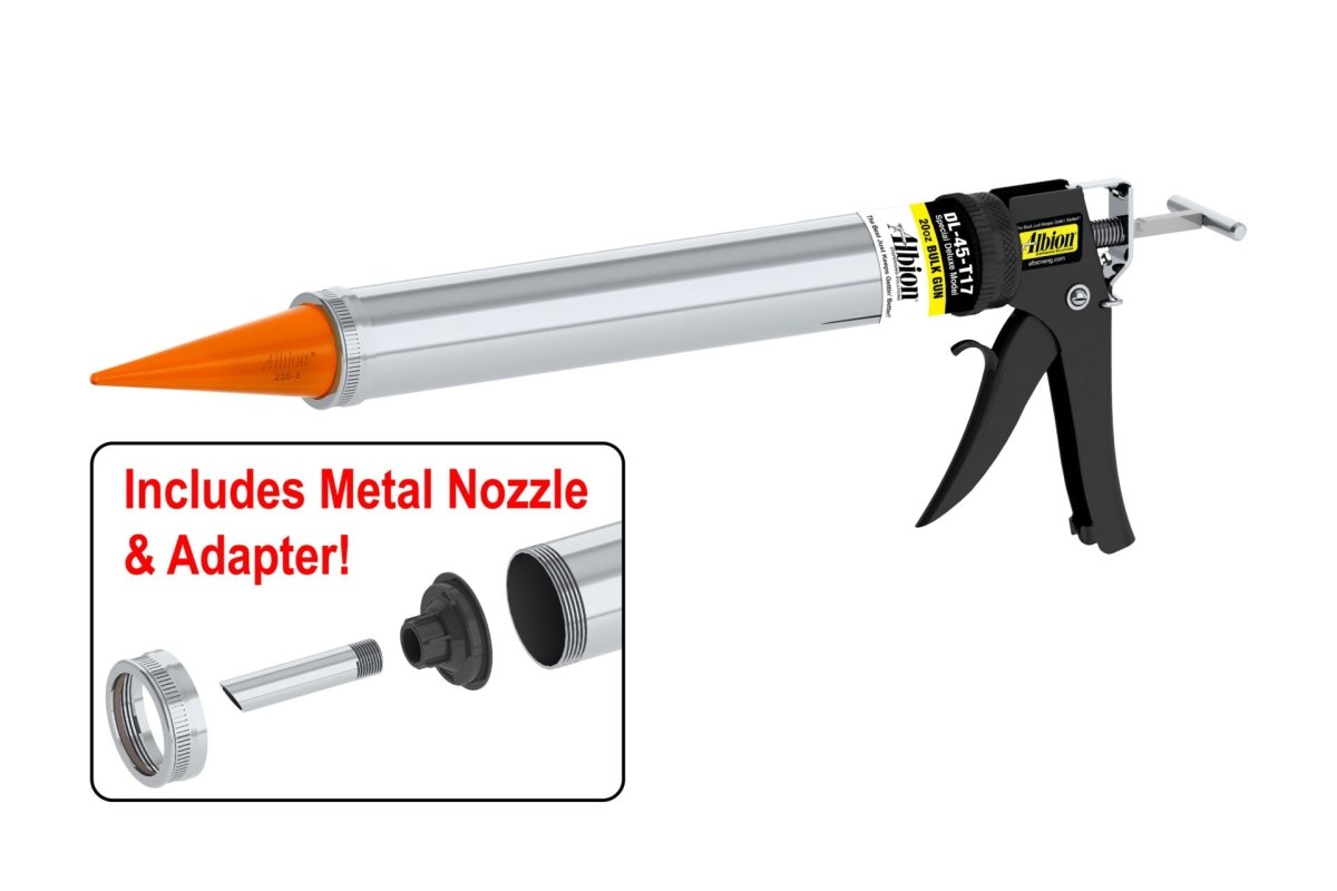 20-Ounce Special Deluxe Manual Bulk Dispensing Gun with a Pair of Orange Cone Nozzles