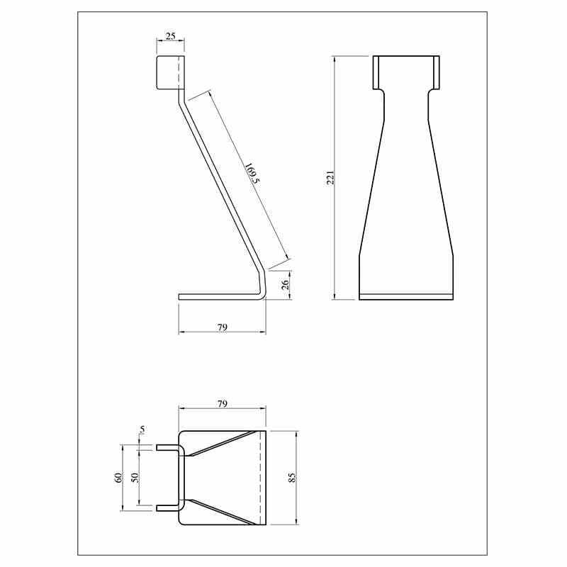 Aardwolf High - Quality Steel Post Base Suitable for 1200 - 1400mm Posts