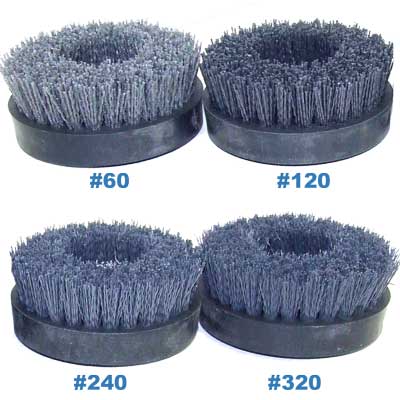 Alpha Antique Brush Wheels for Stylish Textured Finishes on Stone Surfaces
