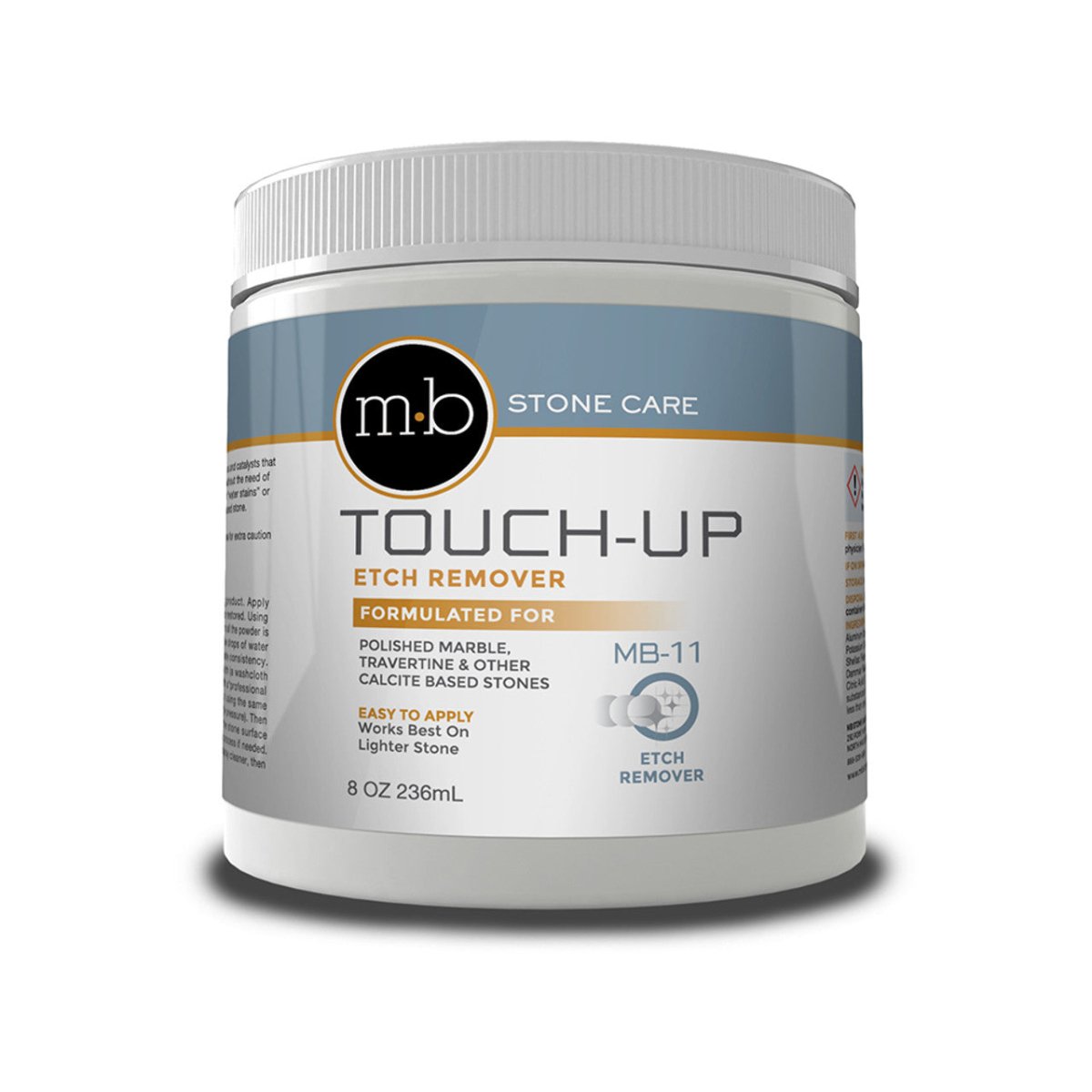 MB-11 Touch Up: Specialized Polishing Powder for Calcite - based Stones Spot Restoration