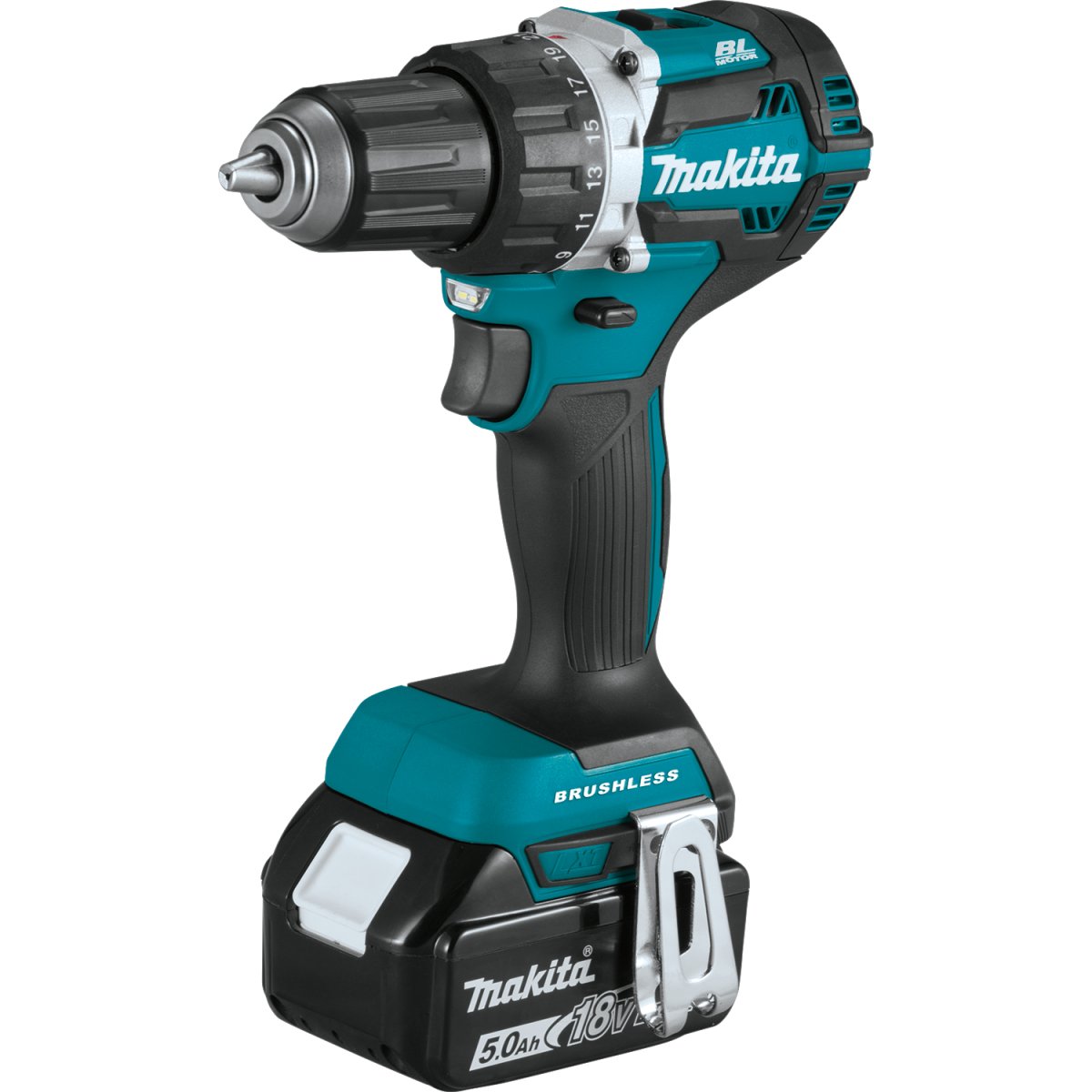 Makita 18V LXT® Compact Brushless Cordless 1/2 Driver-Drill Kit with 5.0Ah Battery