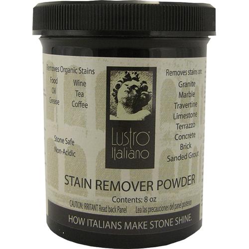 8 oz Lustro Italiano Italian-Style Stone Stain Remover Poultice Powder - Case of 12 Units