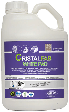 CristalFab High - Performance White Pad for Marble, Granite and Lime - Based Surface Crystallization