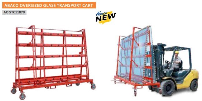 Abaco Heavy - duty Oversized Glass Sheet Transport and Storage Cart