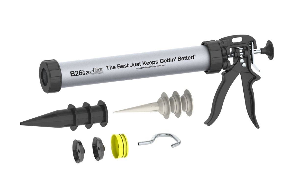 20oz B-Line Manual Sausage Gun with High-Thrust 26:1 Ratio Drive (Pack of 10)
