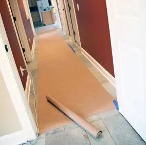 Trimaco's Easy-to-Use Easy Mask® Brown Liner Paper for Floor Protection
