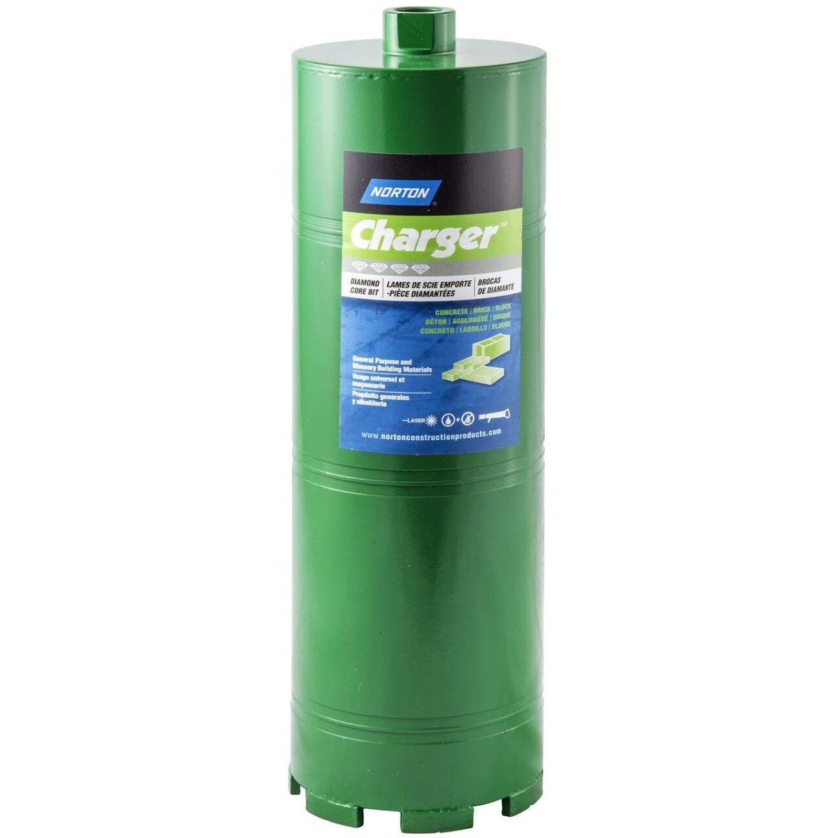 Norton Clipper Charger General - Purpose Dry - Use Segmented Rim Core Drill Bit for Portable Drilling Equipment