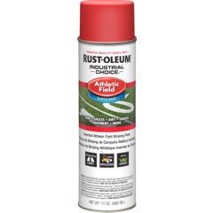 Rust - Oleum Industrial Choice® AF1600 Athletic Field Striping Spray Paint - 17oz Cans (Pack of 12)