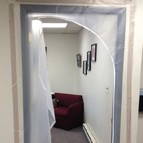 Case of 50 Fire - Resistant Containment Zipper Doors for Dust, Mold, and Lead Projects