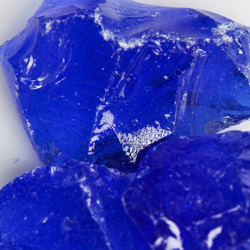 Recycled Blue Landscape Glass for Diverse Decor Uses