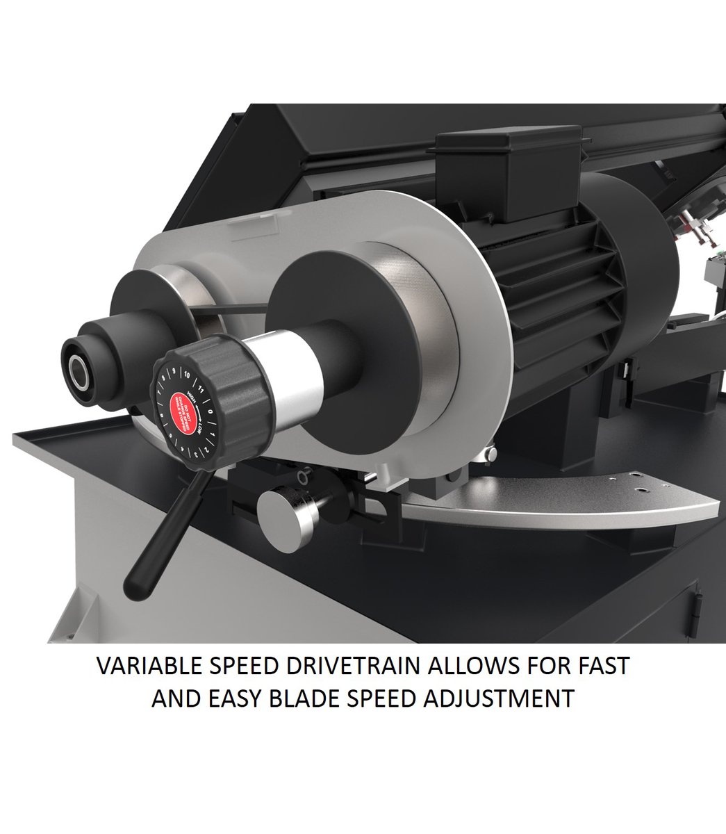 10 x 18 Variable Speed Bandsaw - EHB - 1018V with Enhanced Flexibility