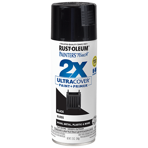 2x Ultra Coverage Glossy Spray Paint Set - 12 Ounce Cans (Pack of 6)