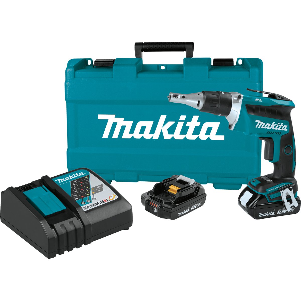 Makita 18V LXT® Lithium-Ion Brushless Cordless Drywall Screwdriver with 4,000 RPM for Professional Drywall and Framing Tasks