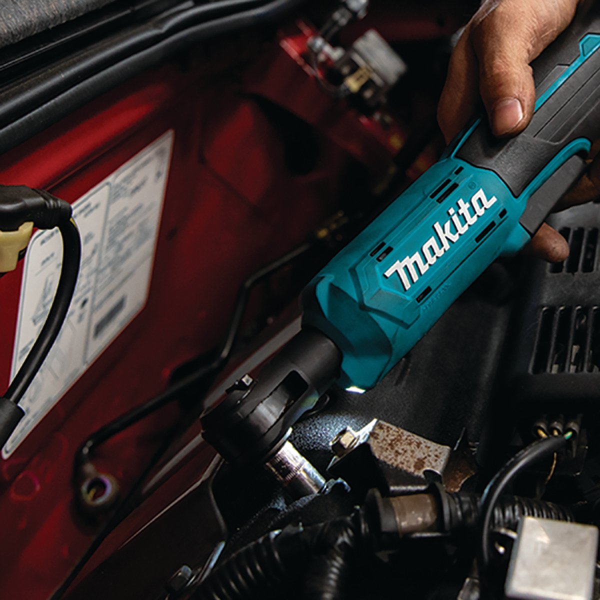 18V LXT® Lithium-Ion Cordless 3/8-Inch and 1/4-Inch Square Drive Ratchet for Efficient Nut Loosening and Fastening