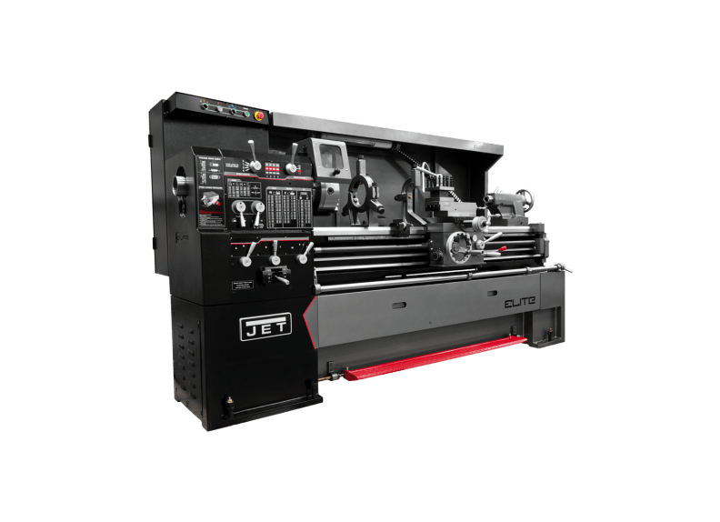 Elite Geared Head Lathe EGH - 1740 Equipped with ACU - RITE 203 Digital Read - Out (DRO) and Taper Attachment