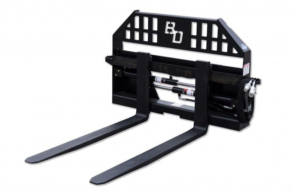 Blue Diamond® Hydraulic Adjustable Pallet Forks for Skid Steers