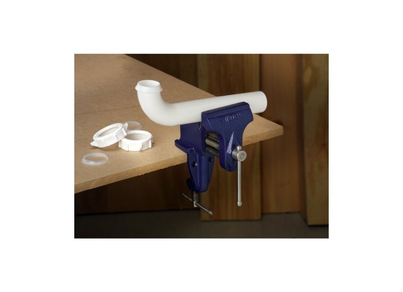 Wilton 150 Bench Vise with Clamp - On Base, Three - Jaw Width, 2.5 - Inch Maximum Jaw Opening for Small Projects