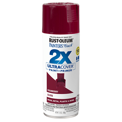 2x Ultra Coverage Glossy Spray Paint Set - 12 Ounce Cans (Pack of 6)