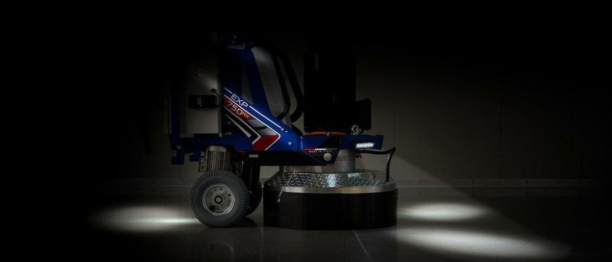 Large-Scale Remote-Controlled EXP 750 RX/AT Concrete Grinder and Polisher
