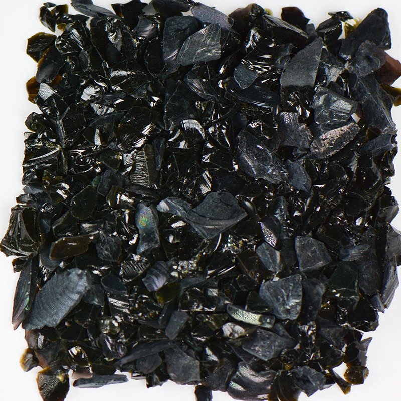 Recycled Black Terrazzo Glass for Various DIY and Decorative Projects
