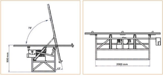 Abaco High - Capacity Tiltable Glass Cutting Table for Smooth Operations