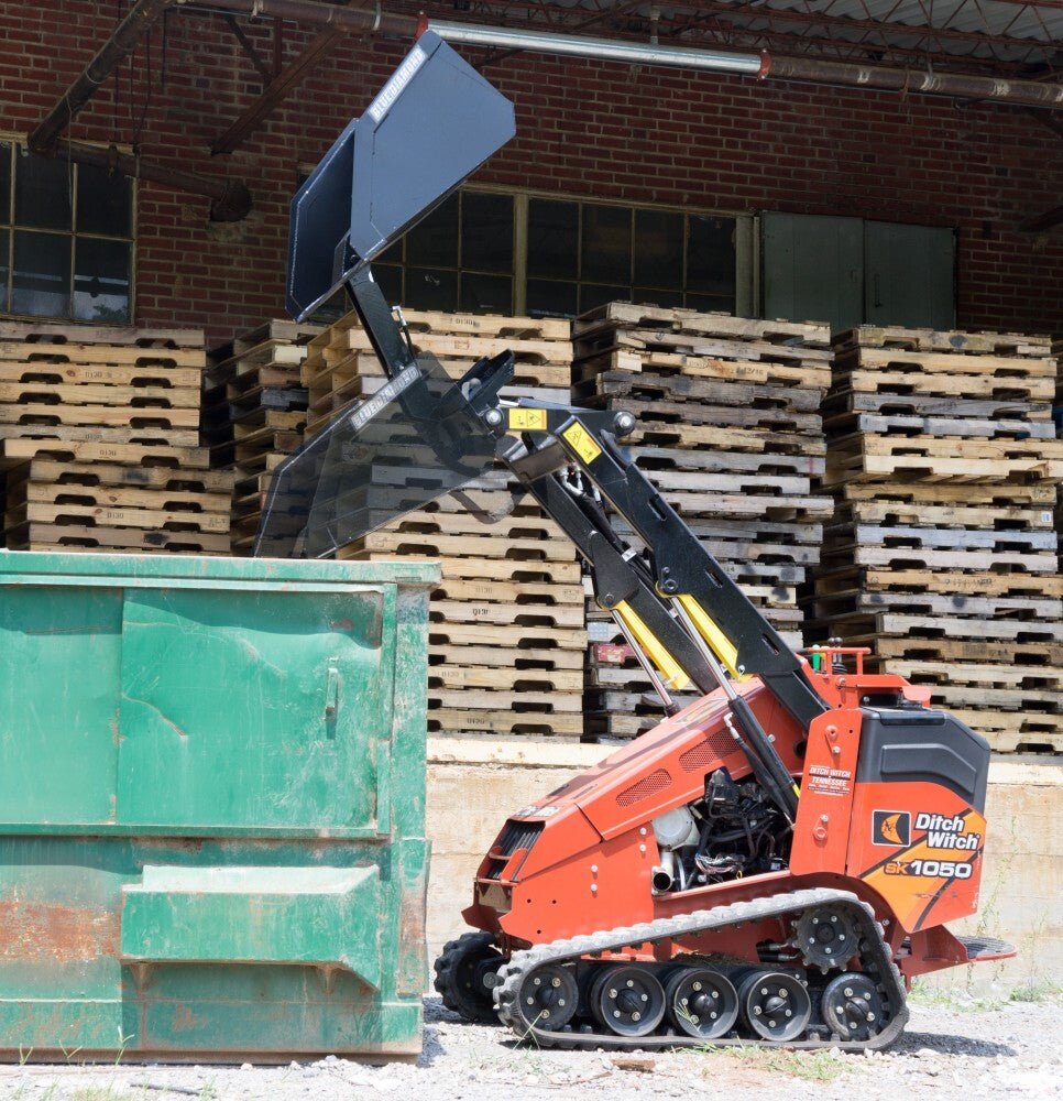 Compact Front Dumping Bucket for Mini Skid Steers