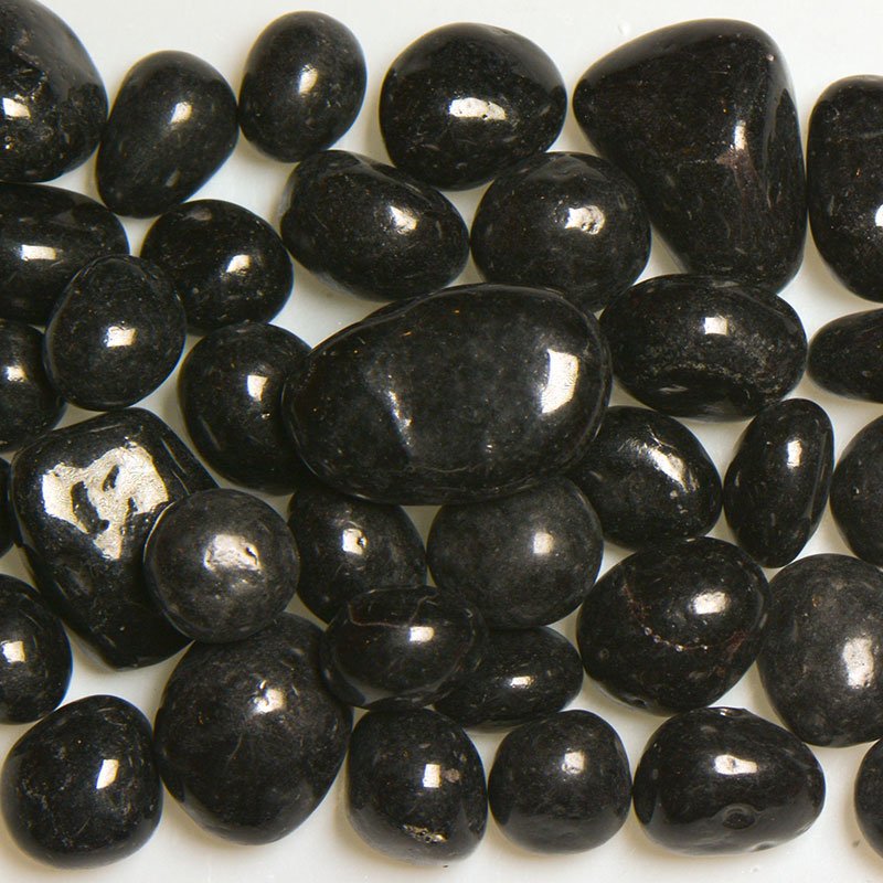 Black Licorice Flavored Jelly Bean Shaped Recycled Glass for Various Decorative Purposes