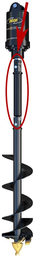 High - Quality Digga Auger Bit Extensions for Enhanced Drilling Depth