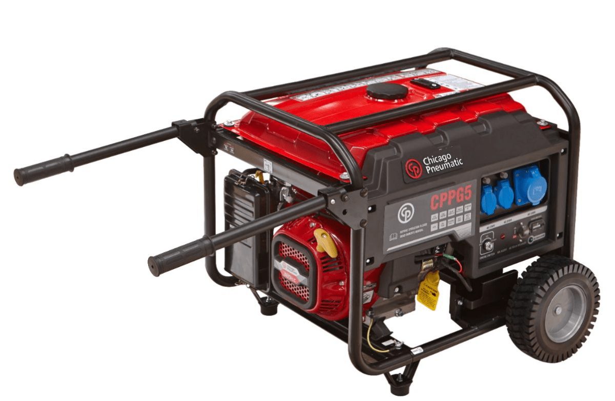 Portable Gasoline Generators by Chicago Pneumatics for Various Applications