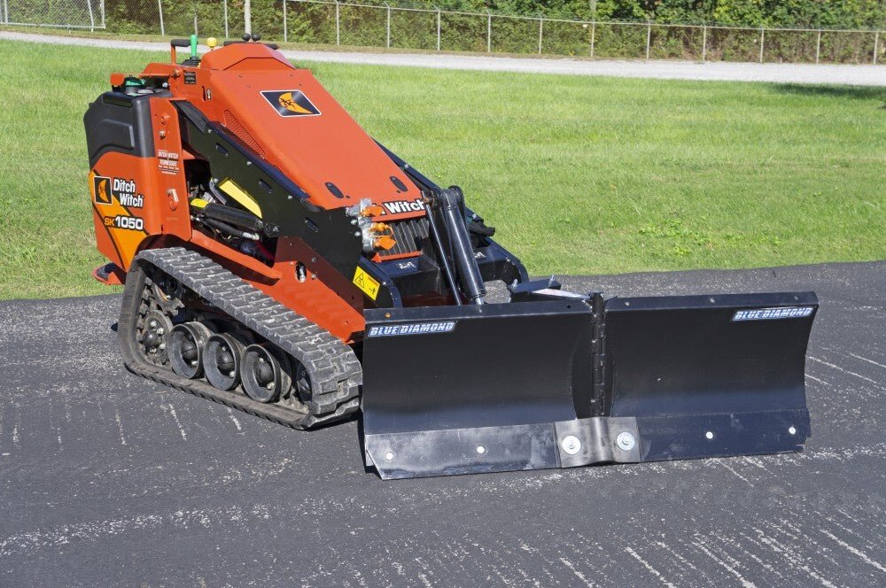 Blue Diamond® Manual Angle Mini Skid Steer V-Blade for Small Areas