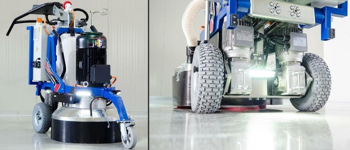 Large-Scale Remote-Controlled EXP 750 RX/AT Concrete Grinder and Polisher