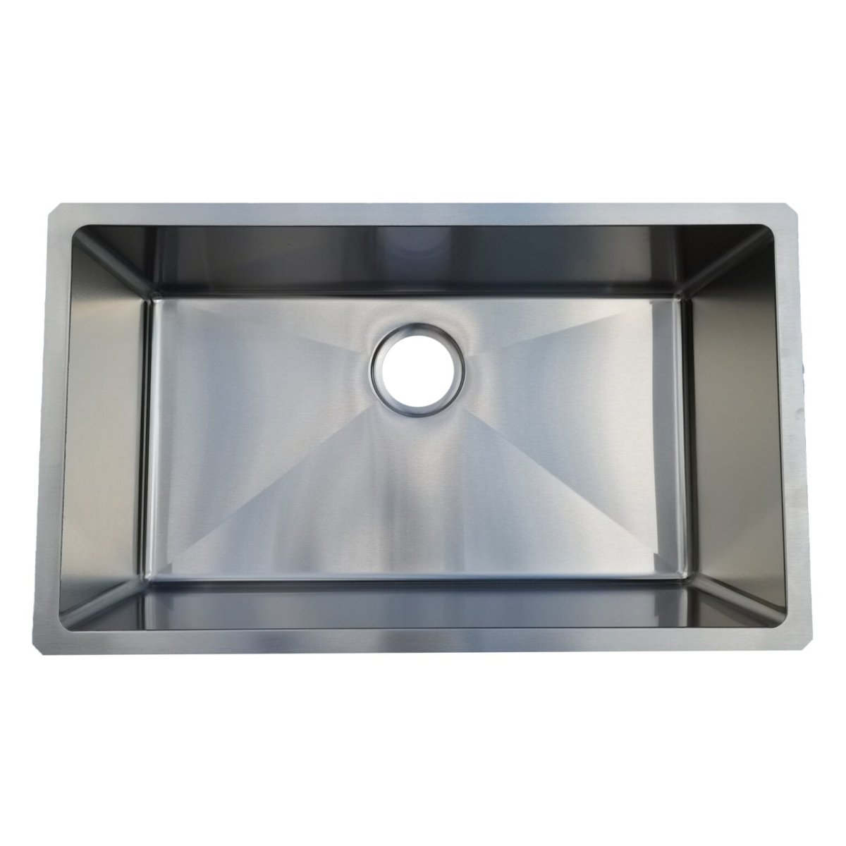 18-Gauge Micro Radius 30-Inch by 18-Inch Single Bowl Undermount Stainless Steel Kitchen Sink from Builders Collection - Genesis Series-M9