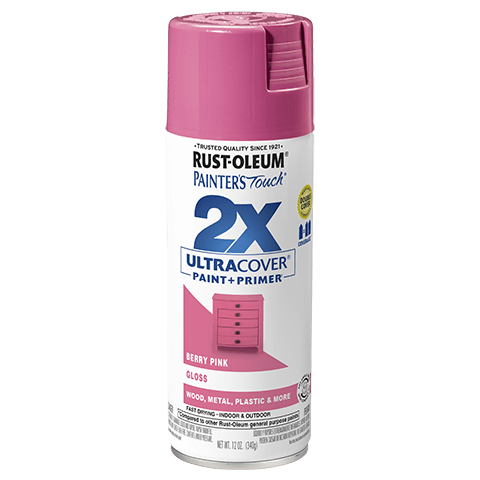 2x Ultra Coverage Glossy Spray Paint Set - 12 Ounce Cans (Pack of 6)