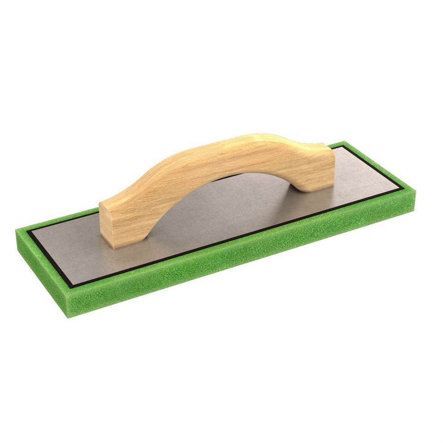 High - Quality Fine Green Swimming Foam Float with a Dimension of 12 Inches by 4 Inches by 3/4 Inches and a Wooden Handle