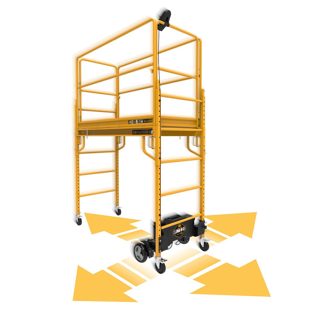 Climb-N-Go Electric Scaffold Mover for Enhanced Worker Efficiency
