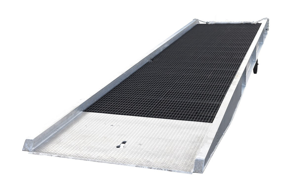 High - Quality Aluminum Yard Ramps with Steel Grading for Industrial Use