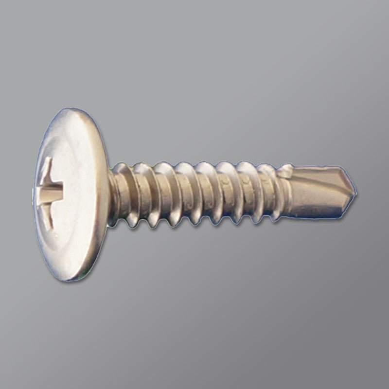DAGGERZ 8-Inch Wafer Self-Drilling Phillips Modified Truss Screws Made of 410 Stainless Steel for Construction Applications