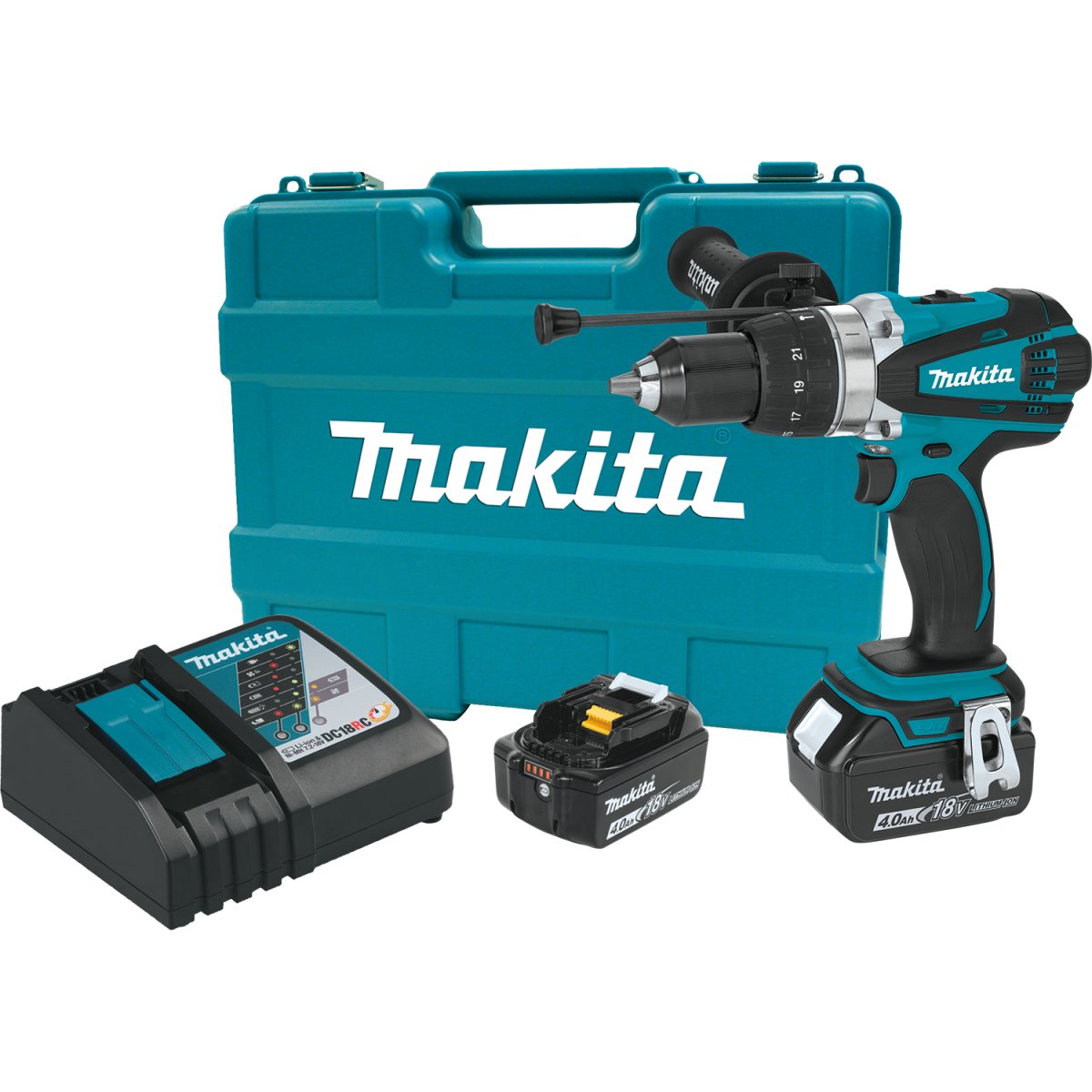 Makita 18V LXT® Cordless 1/2 Lithium-Ion Hammer Driver-Drill with High Torque